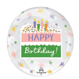 Happy Birthday Cake Slice Foil Balloon 18 Inch - Image 1