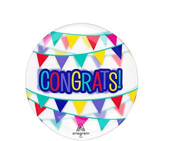 Congrats Balloon 3-Pack - Party Supplies - Image 1