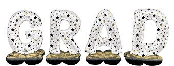 Grad Balloon Phrase Kit 40" Tall - Party Supplies - Image 1