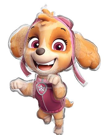Paw Patrol Skye Balloons - 3-Pack - Image 1