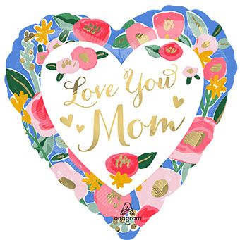 Love You Mom Balloon - 3-Pack - Image 1