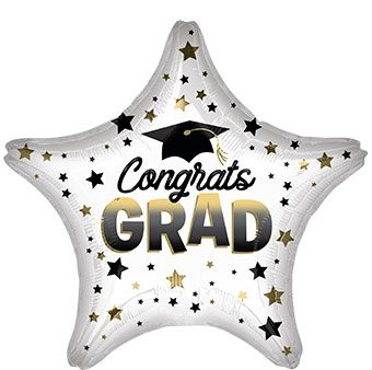 Congrats Grad Balloon - 5-Pack - Image 1