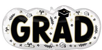Grad Balloon 3-Pack - 30" Foil - Image 1
