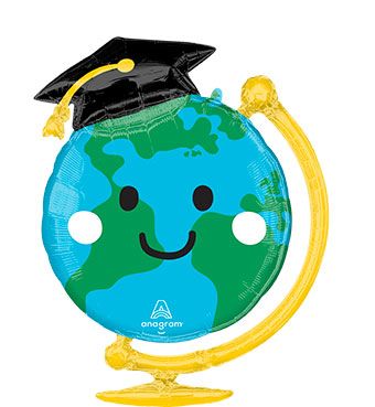 Graduation Globe Balloon - 3-Pack - Image 1
