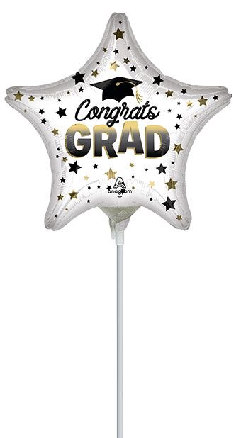 Congrats Grad Balloon - 5-Pack - Image 1