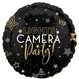Lights Camera Party Foil Balloon 18 Inch - Image 1
