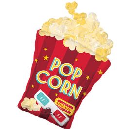 Movie Night Popcorn Foil Balloon 29 Inch - Image 1