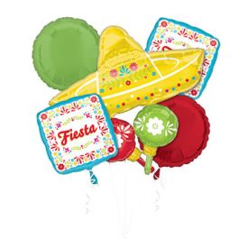 Fiesta Bouquet Balloon 18 Inch Foil - 1 Pack - Image 1
