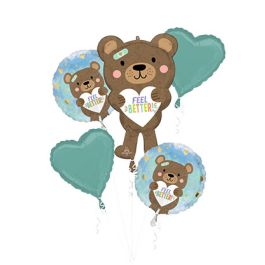 Teddy Bear Bouquet Balloon 18 Inch Foil - Image 1