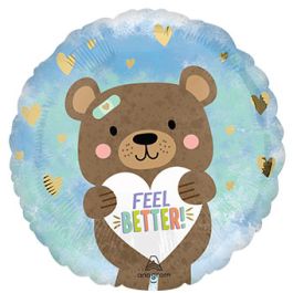 Brown Bear Foil Balloon 18 Inch - Feel Better Care Package - Image 1
