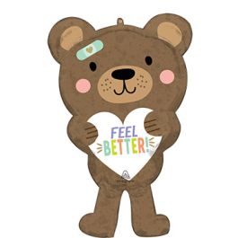 Feel Better Bear Foil Balloon 30 Inch - 1 Pack - Image 1