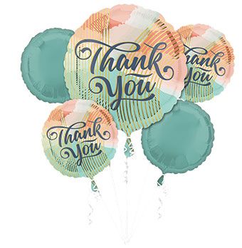 Thank You Balloon Bouquet - Pastel Clouds - Image 1