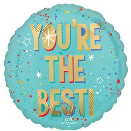 Blue You're The Best Balloon 18 Inch Foil Birthday - Image 1