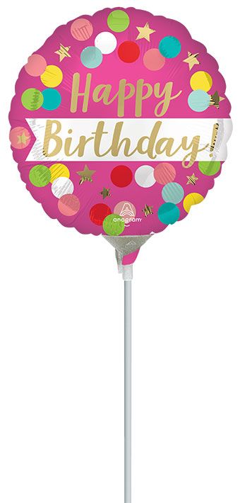 Happy Birthday Balloon - 5-Pack - Image 1