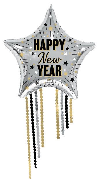 New Year Star Balloon - 3-Pack - Image 1