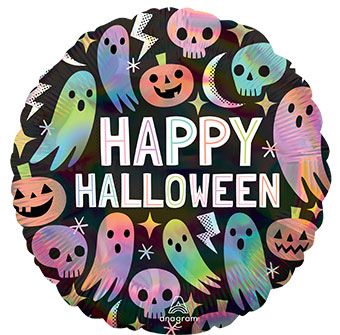 Happy Halloween Balloons - 5-Pack - Image 1