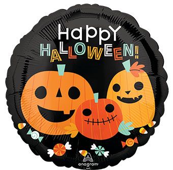 Halloween Pumpkins Balloon - 5-Pack - Image 1