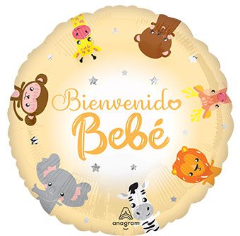 Bienvenido Bebé Balloons - 5-Pack - Image 1