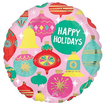 Happy Holidays Balloon - 5-Pack - Image 1