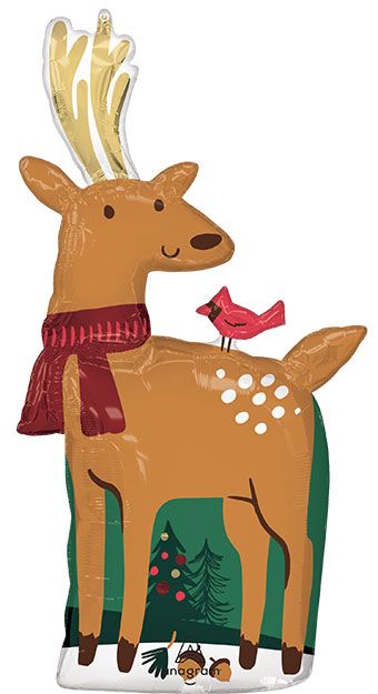 Modern Reindeer Balloons - 3-Pack - Image 1
