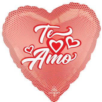 Te Amo Heart Foil Balloon - Romantic Valentine's Day Decor - Image 1