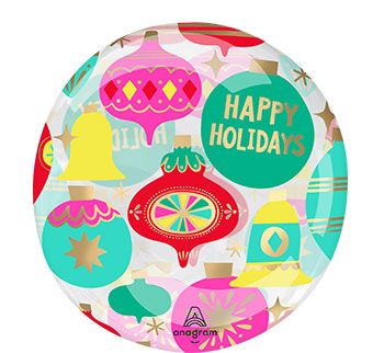 Happy Holidays Balloons - 3-Pack - Image 1