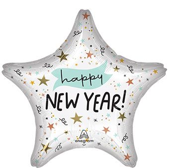 Happy New Year Balloon - 5-Pack - Image 1