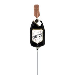 Cheers Confetti Bubbly Bottle Foil Balloon - Party Decoration - Image 1