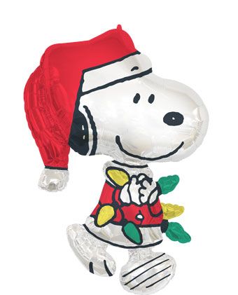 Snoopy Santa Balloon - 3-Pack - Image 1