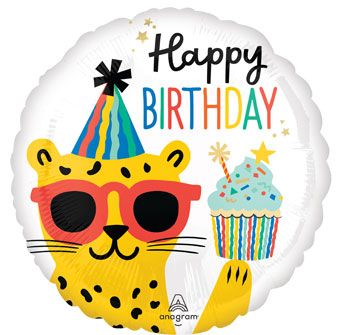 Party Animals Balloon 5-Pack - Birthday Foil Balloons - Image 1