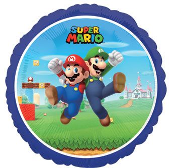 Super Mario & Luigi Foil Balloon - 18" Party Decoration - Image 1