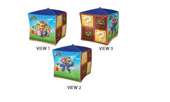 Super Mario Bros. Cubez Balloon - Mario, Luigi, Bowser Party - Image 1