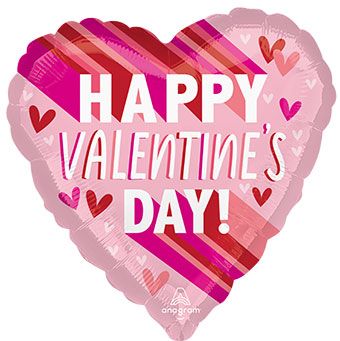 Valentine's Day Heart Balloon - 5-Pack - Image 1