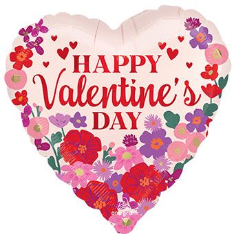 Valentine's Day Heart Balloon - 5-Pack - Image 1