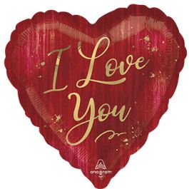 I Love You Heart Balloon 18 Inch Foil - Image 1