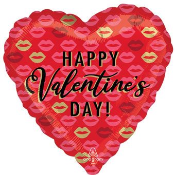Valentine's Kisses Balloon - 5-Pack - Image 1