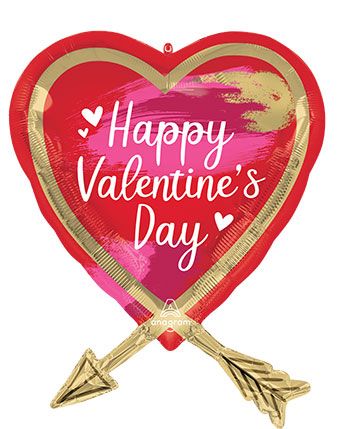 Valentine's Day Heart Balloon 3-Pack - Image 1