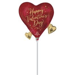 Valentine's Heart Foil Balloon - Rouge Red Love Decor - Image 1