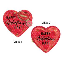Valentine's Heart Foil Balloon 28 Inch - Happy Love Day Decor - Image 1