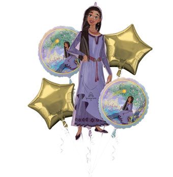 Moana Balloon Bouquet - Disney 18" Foil - Image 1