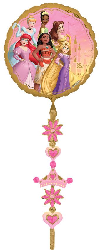 Disney Princess Foil Tail Balloon 68" - Birthday Party - Image 1