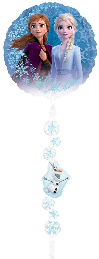 Frozen 2 Foil Tail Balloon 72" - Elsa & Anna - Image 1