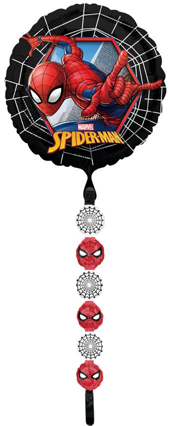 Spider-Man Foil Tail Balloon 67" - Marvel Party - Image 1