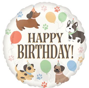 Pawsome Birthday Balloons - 3-Pack - Image 1