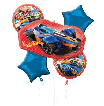 Hot Wheels Balloon Bouquet - 18" Foil - Image 1