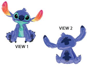 Stitch Airwalker Balloon 38" - Disney Lilo & Stitch Party - Image 1