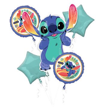 Stitch Balloon Bouquet Party Pack - PixelCraft360 Fun - Image 1