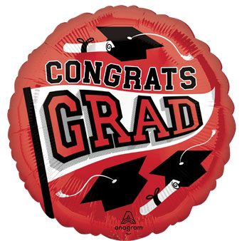 Grad Balloon 5-Pack - Congrats Grad - Image 1