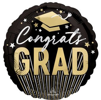 Congrats Grad Balloon - 5-Pack - Image 1