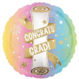 Congrats Grad Balloon 18 Inch - 5-Pack - Image 1